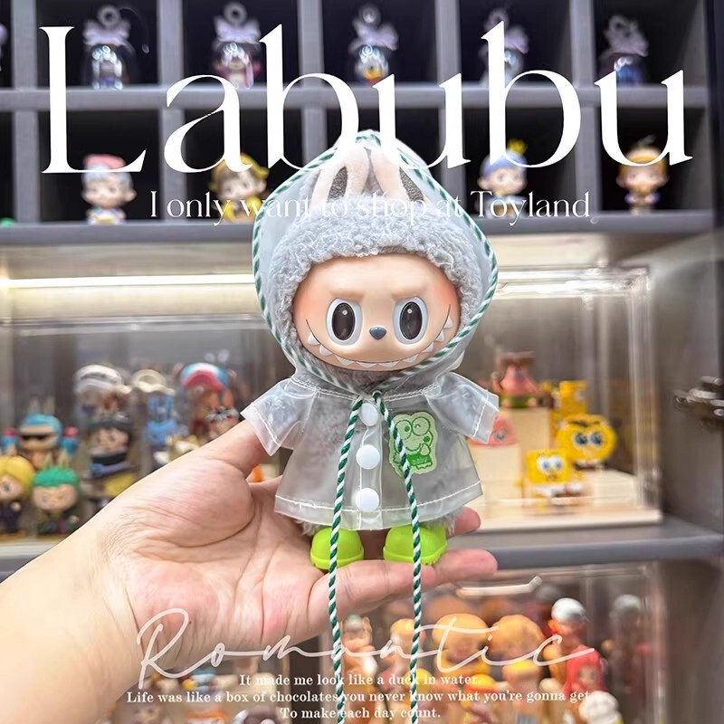 labubu雨衣拉布布娃衣娃鞋三代配件3.0前方高能玩偶公仔衣服套装|undefined
