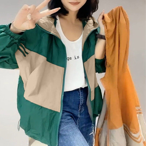Women's Hooded Sun Protection Coat 2025 Spring New Loose Plus Size Casual Lightweight Breathable Cool Outerwear Sun Shirt