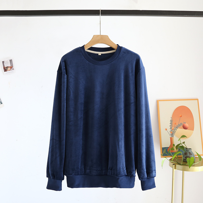 Directo de fábrica pareja Otoño e Invierno Nueva Isla suéter terciopelo caliente desgaste del hogar traje manga larga se puede usar fuera