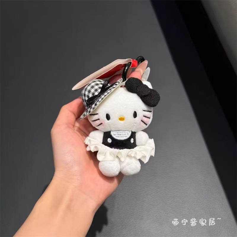 赫本风kt猫包包挂件可爱毛绒公仔女生高级感书包配饰礼物|undefined