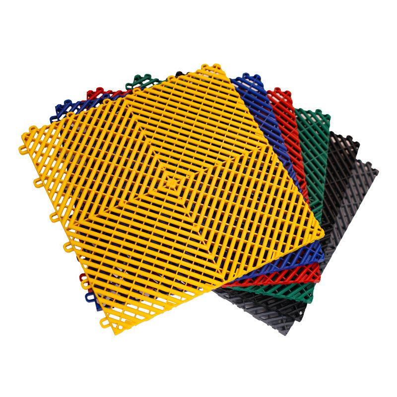 Lavadora de automóviles parrilla de suelo de belleza de automóviles sin ranura parrilla de empalme estera de plástico 4s tienda de drenaje de suelo de rejilla