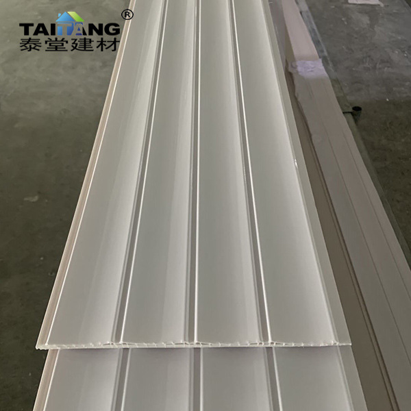 Suministro de comercio exterior Venta directa de fábrica de refuerzo de PVC 25*0.8 Impresión de película de transferencia Tablero de pared integrado Techo largo