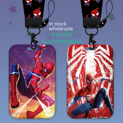 Cartoon Spider-Man creative card holder access control creative bus citizen meal card anti-lost pick-up badge kindergarten school card