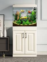金鱼缸客厅小型中型带柜子一体电视柜立式造景落地家用过滤器跨境