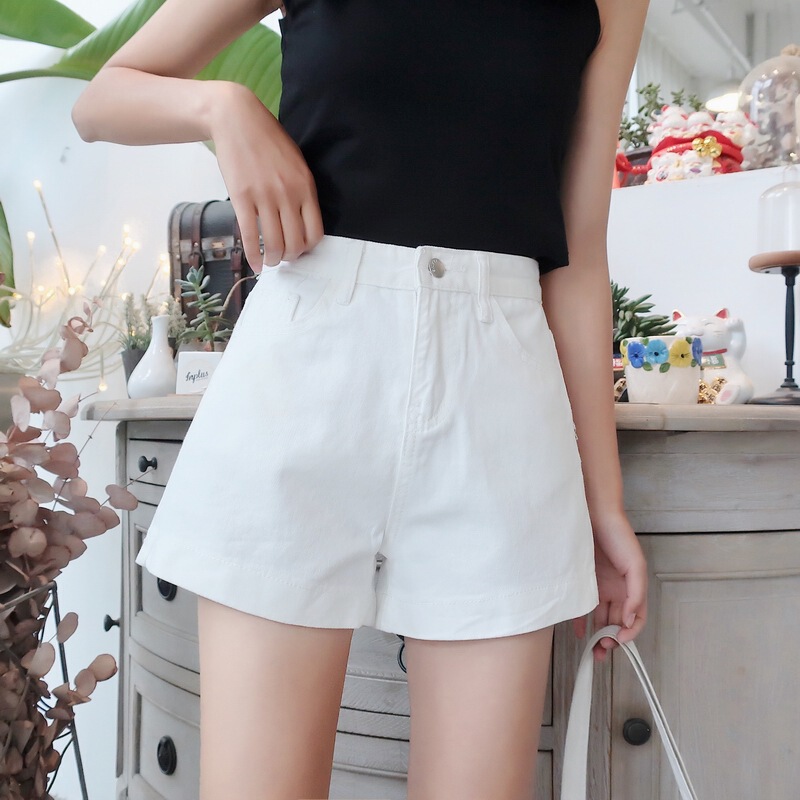 605 Niche High Waist Jeans Shorts Women's Summer New Straight Korean Loose Wide Leg Pants for Students Hot Pants ins
