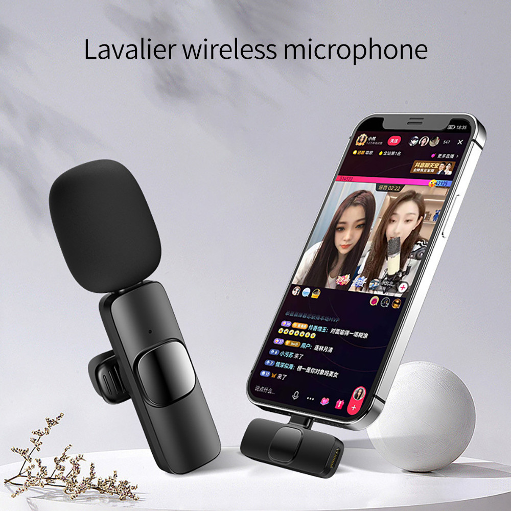 New K9 Wireless Lapel Microphone for Dual Live Streaming
