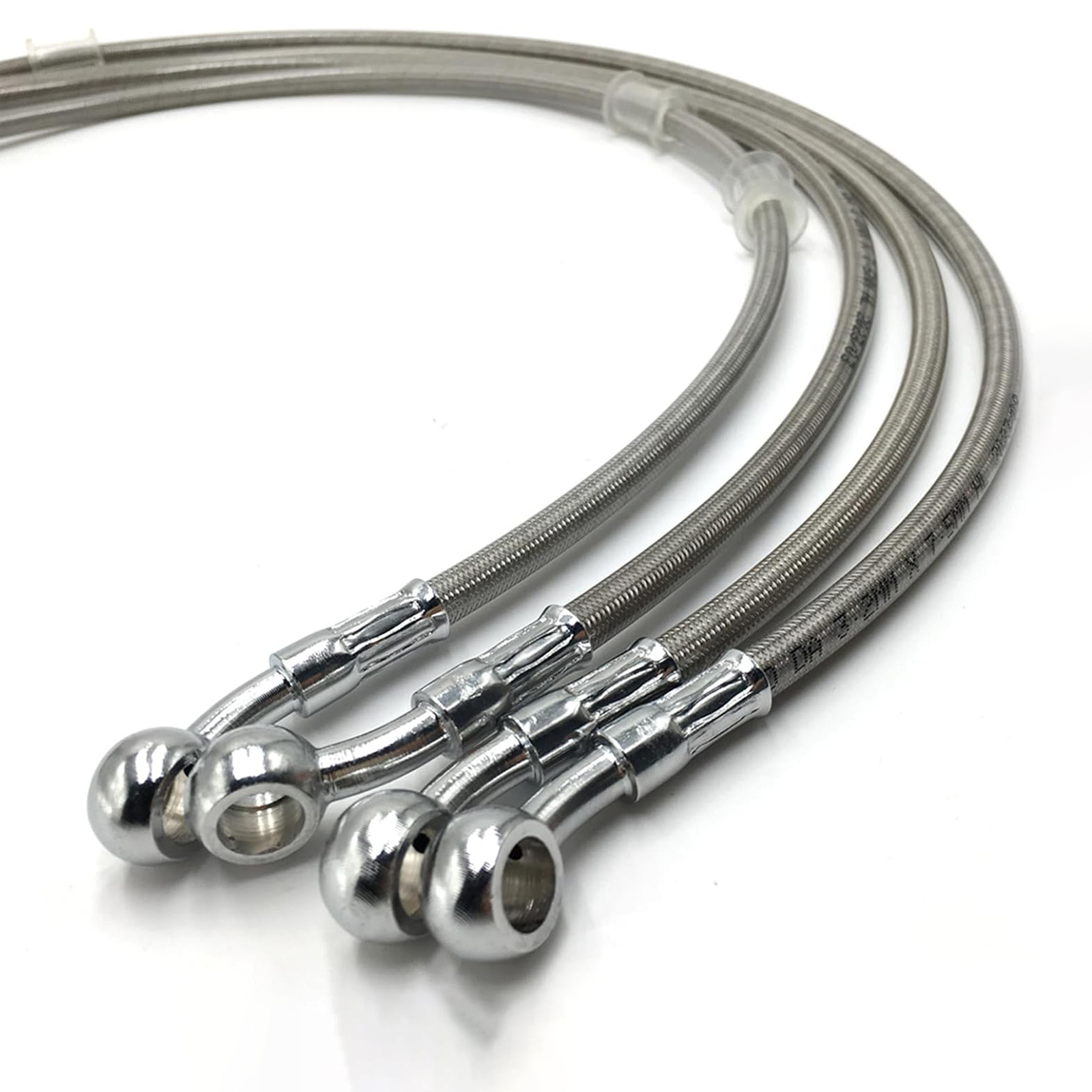 10-500CM steel wire braided brake hose with roller spring, for motorcycle and car modification brake systems