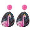 Three dimensional fashionable acrylic earrings, European style, 3D