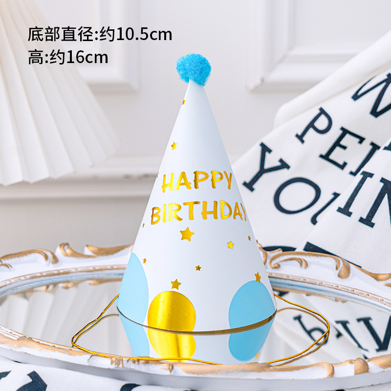 INS Internet celebridad sombrero de cumpleaños lindo fieltro alas de Ángel sombrero Fiesta infantil bebé de un año de edad banquete accesorios de la foto