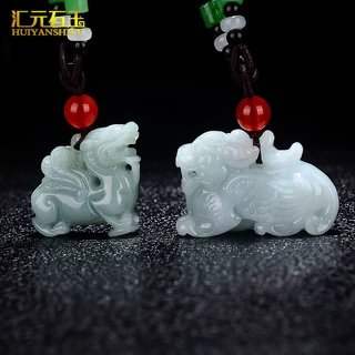 a货缅甸玉翡翠立体貔貅吊坠翠玉石飞天麒麟纳福玉器挂件礼品批发