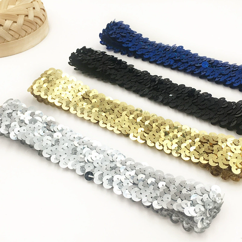 Nail sequins, shiny elastic headband, children's fashionable hairgrip, hairpins, European style