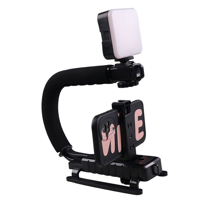 Cámara deportiva en forma de U estabilizador DV portátil C-frame soporte de cámara portátil estabilizador SLR de mano