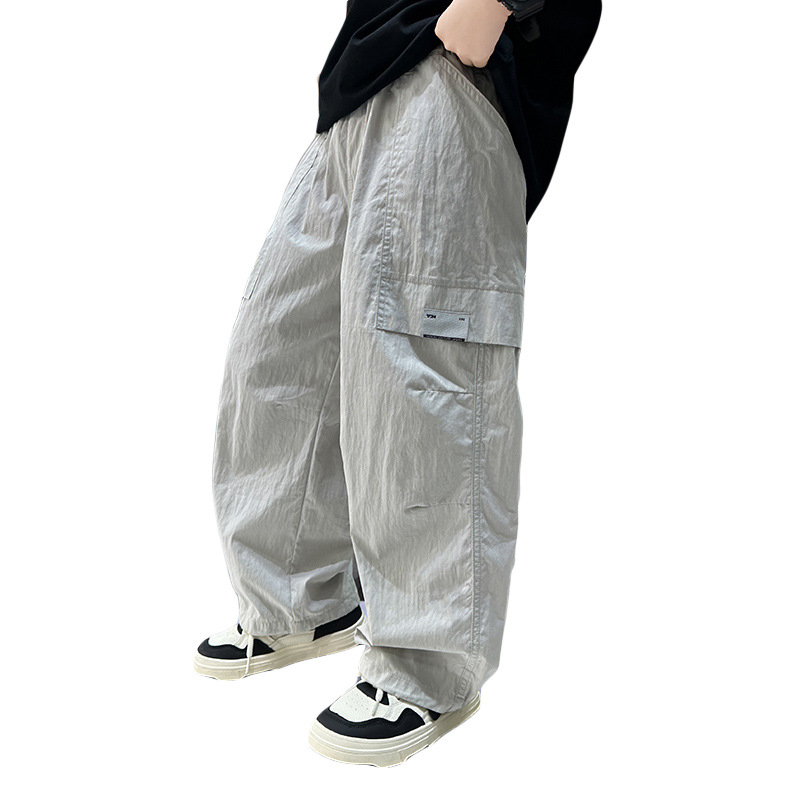 Cargo Children's 2025 New Big Kids Loose Casual Long Pants Spring Autumn Boys Sweatpants_voghion.com