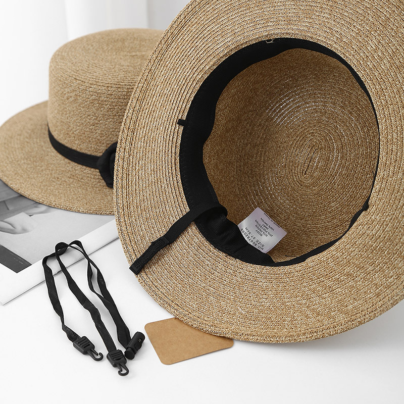 Women's Casual Style Basic Solid Color Big Eaves Straw Hat display picture 7