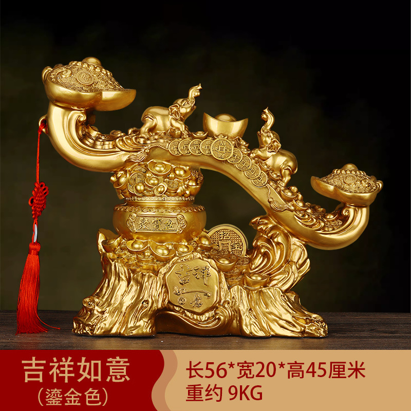 새로운 길조 루이(특대 사이즈 높이 약 46) 금박