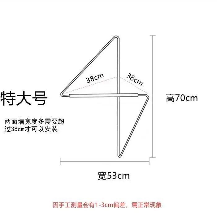 Fábrica directa percha de esquina simple percha de baño pared colgante 2025 nuevo estante doméstico dormitorio no