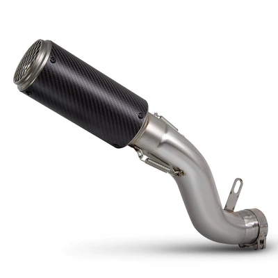 Suitable for Motorcycle Exhaust Pipe Modification Cbr650R Stainless Steel Front Section Sc Carbon Fiber Barrel 14-25 Years (Motorcycle exhaust pipe) - front-section-sc-carbon-fiber-barrel