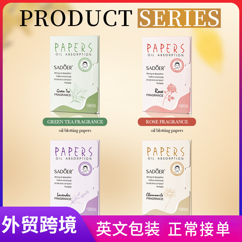 All-English Sadoer Chamomile Fragrance Oil-Absorbing Paper 60X90Mm Oil-Absorbing Facial Paper Cross-Border Wholesale All-English Sadoer Chamomile Fragrance Oil-Absorbing Paper 60X90Mm Oil-Absorbing Facial Paper Cross-Border Wholesale