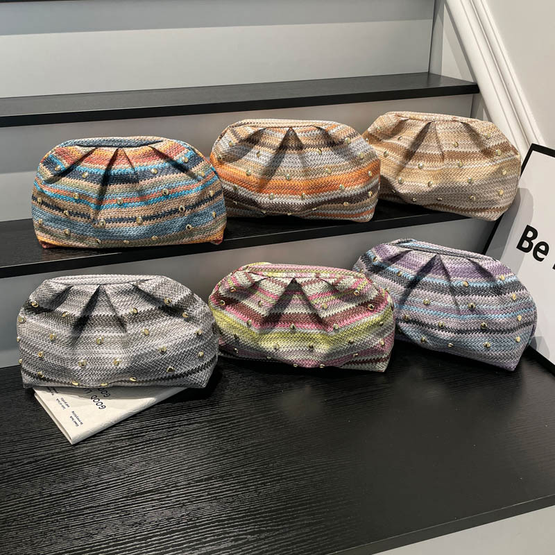 2026 nicho de diseño de gran capacidad de tejer casual nuevo estilo de moda de viaje de vacaciones de playa bolsa de mano mujer