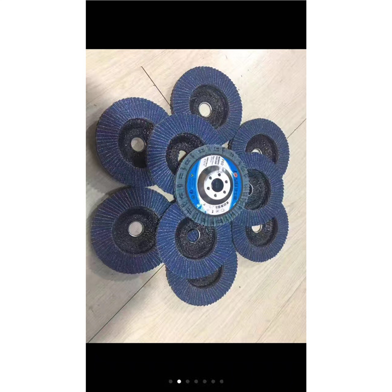德国品质加厚佳士利蓝色煅烧百叶片72页抛光片 百页轮 煅烧打磨片