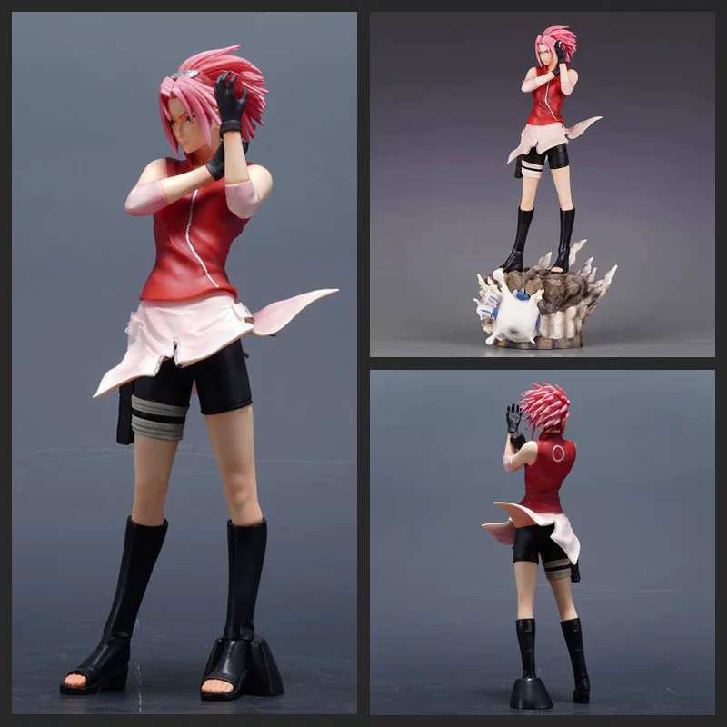  Naruto GK Huo Wave Haruno Sakura Door God Series Two-dimensional Girl Sakura Model Statue Boxed