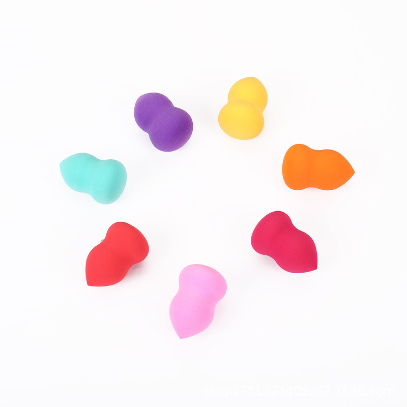 Huevo de belleza hidrofílico sin látex, empaquetado individualmente, polvo húmedo y seco que no comida, esponja de maquillaje, configuración de maquillaje al por mayor