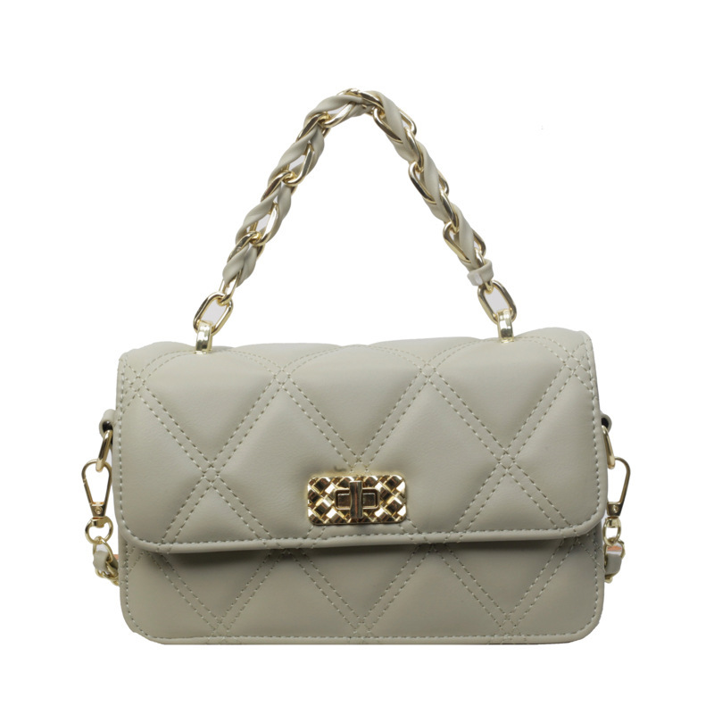Bolsas de cadena de diamante para mujeres 2025 verano nuevo estilo de moda bolsas de mochilas de alta calidad bolsas cuadradas