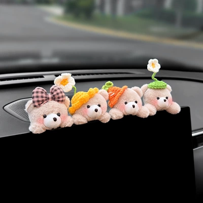 car dashboard decoration, cute plush – Car ornaments