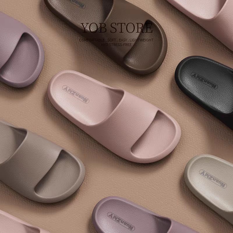 Eva Men's Slippers for Outdoor Use, High-End Comfort, Summer Home Non-Slip Bathroom Simple Soft-Soled Sandals for Women