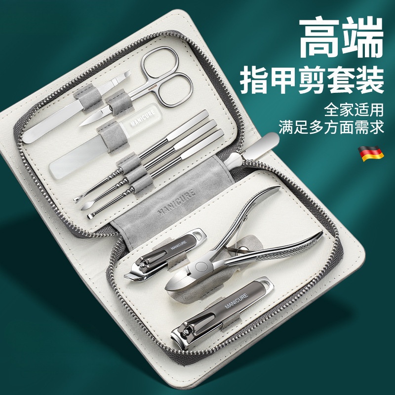 Kit de herramientas Pedicer Uña cuchara de orejas cortadoras de uñas 9 pinzas de uñas Nail groove Nail Cutter Set Regalo image 3
