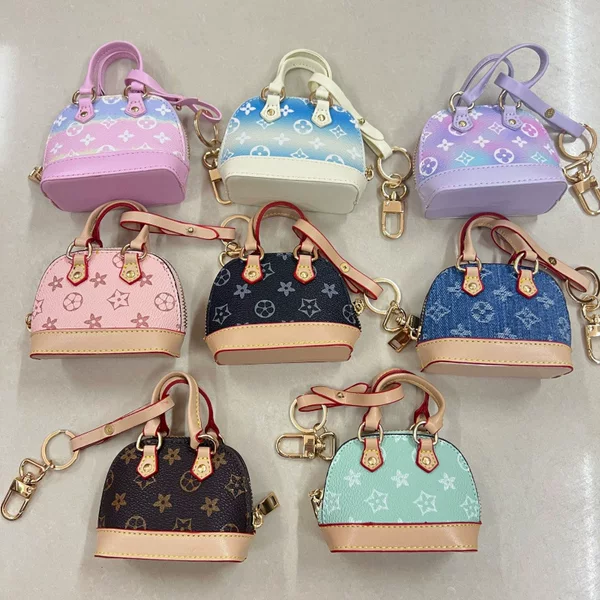 【Special Edition】Hermès Constance Mini Bag Platinum Monogram Pendant Accessory Lipstick Bag Earphone Case Car Keychain