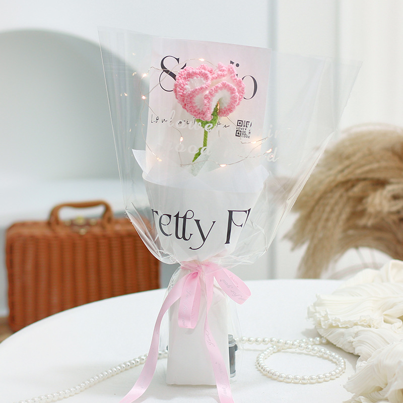 Ramo Tejido a Mano de Simulación, Empaque Elegante, Regalo Festivo, al por Mayor