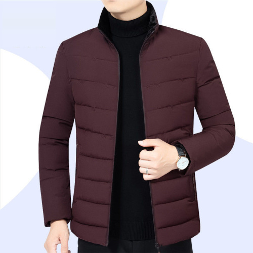  New Men's Winter Warm Thicker Short Jacket Cotton Parka Feather Cotton Coat Cold Proof Coat