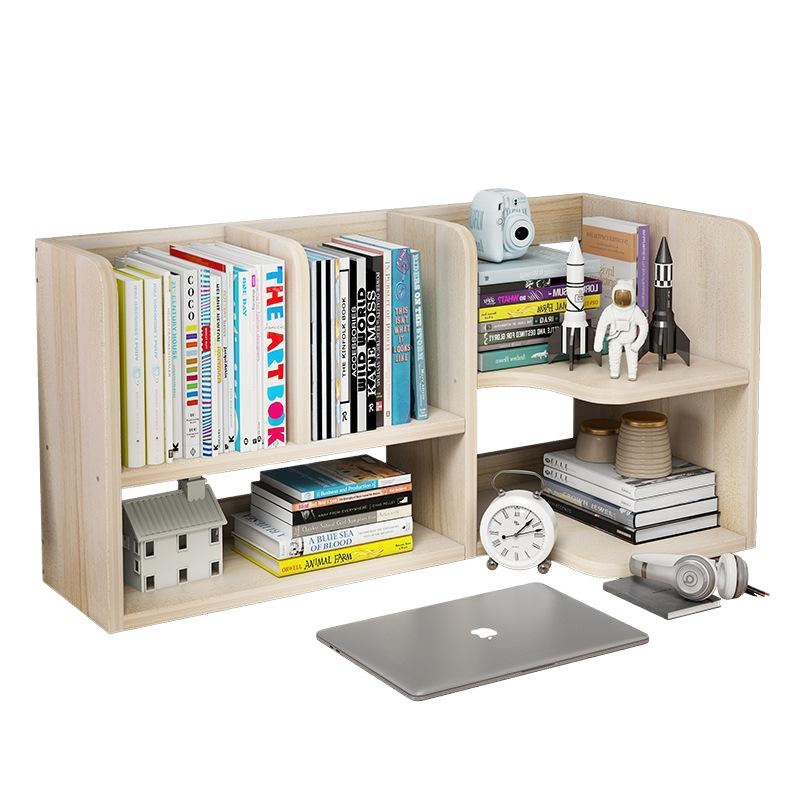 Estantería de escritorio hogar estudiante dormitorio Escritorio de almacenamiento artefacto creativo pequeño estante estantería estante de almacenamiento de escritorio