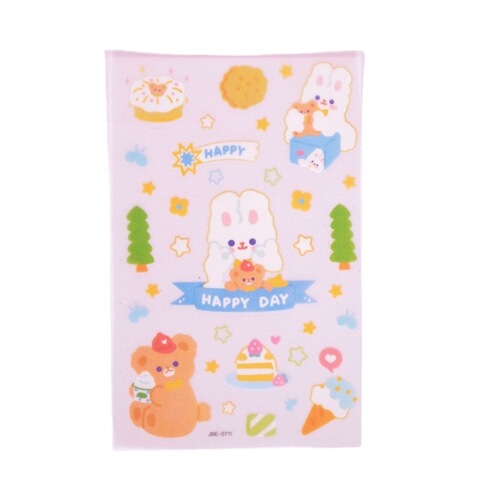 Wholesale notebook stickers cute tote bag stickers PET girl stickers creative cartoon stickers ins style notebook 