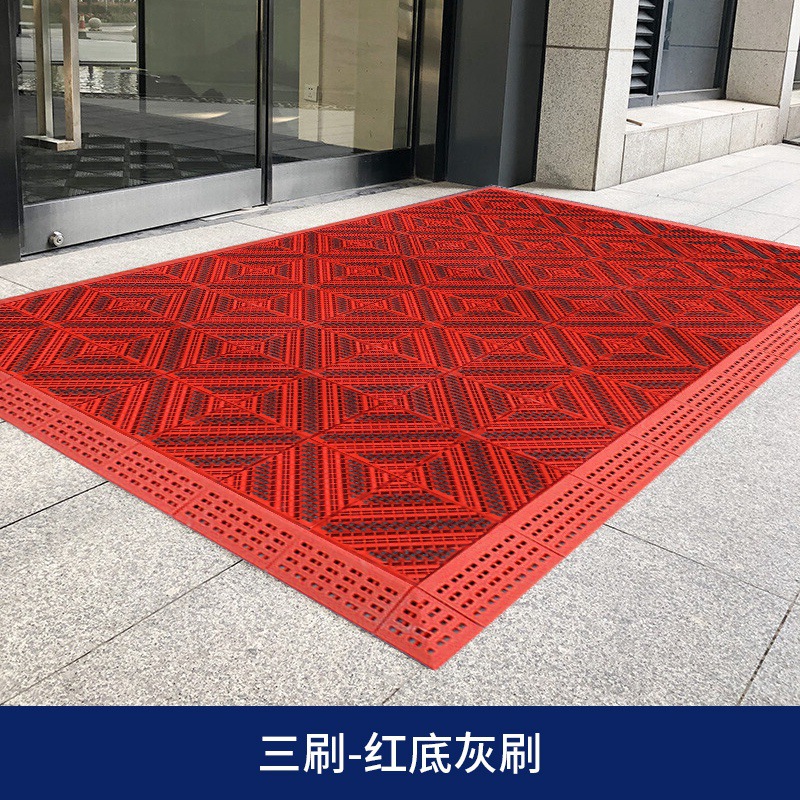 업그레이드된 암호화된 3개의 브러시(빨간색 배경 및 회색 브러시 A)