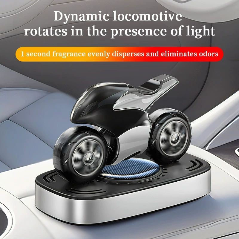 Вращающийся автомобильный ароматный мотоцикл на солнечной энергии