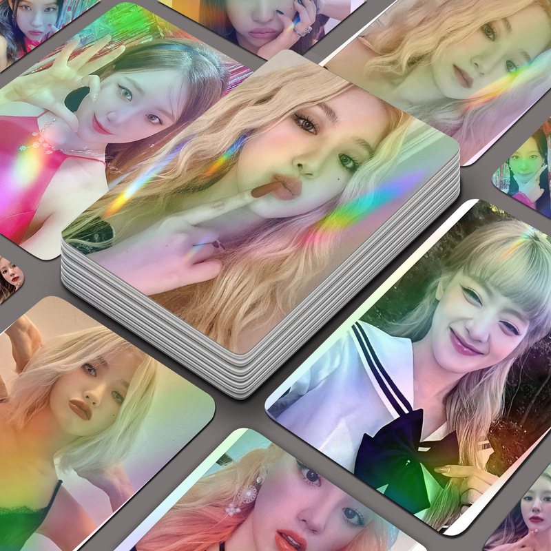 Gidle small card 55 self-printed cards high-face peripheral three-inch card boxed rounded high-definition photo