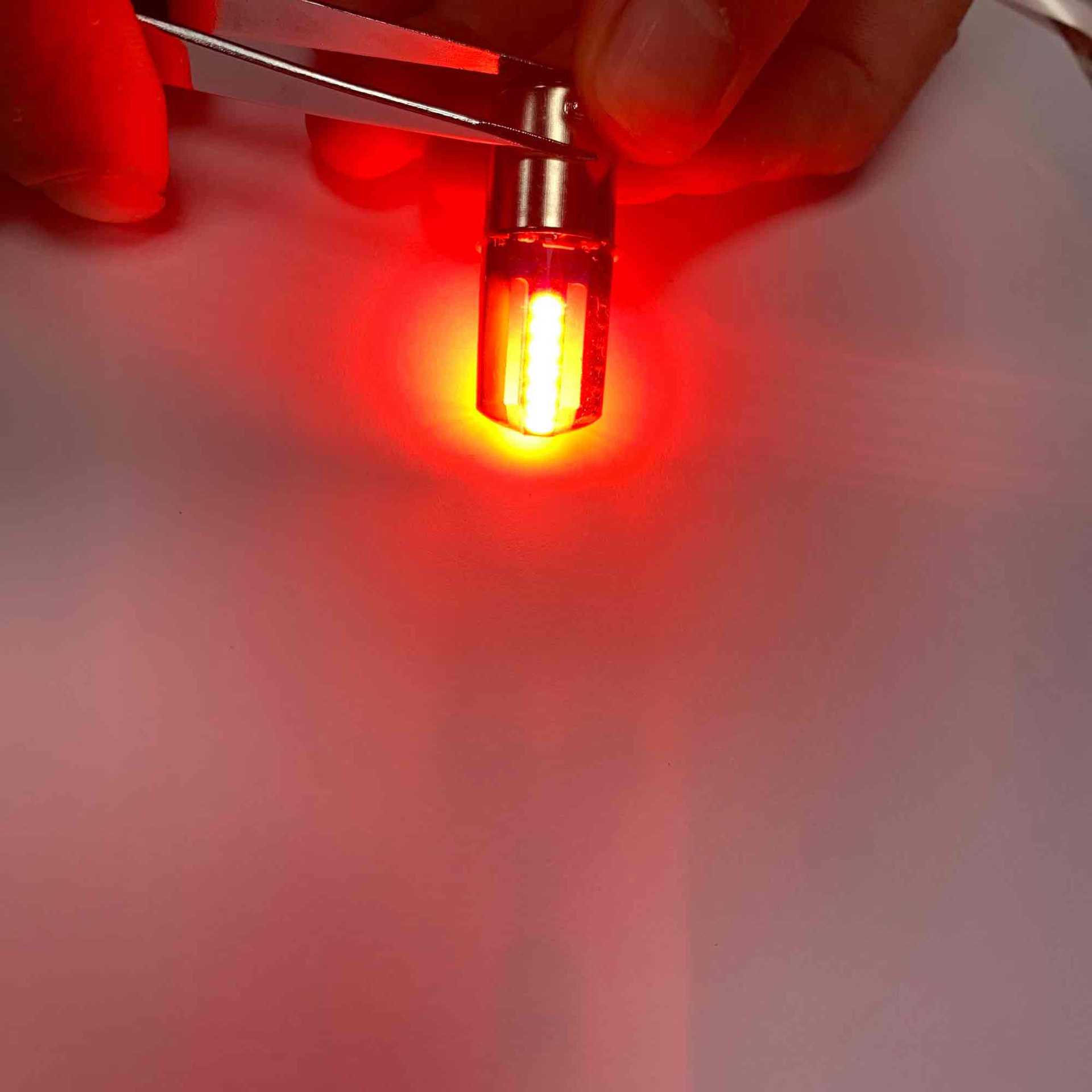 1157 Cob Colorful Breathing Flash Brake Light Universal Bulb for Motorcycles and Cars