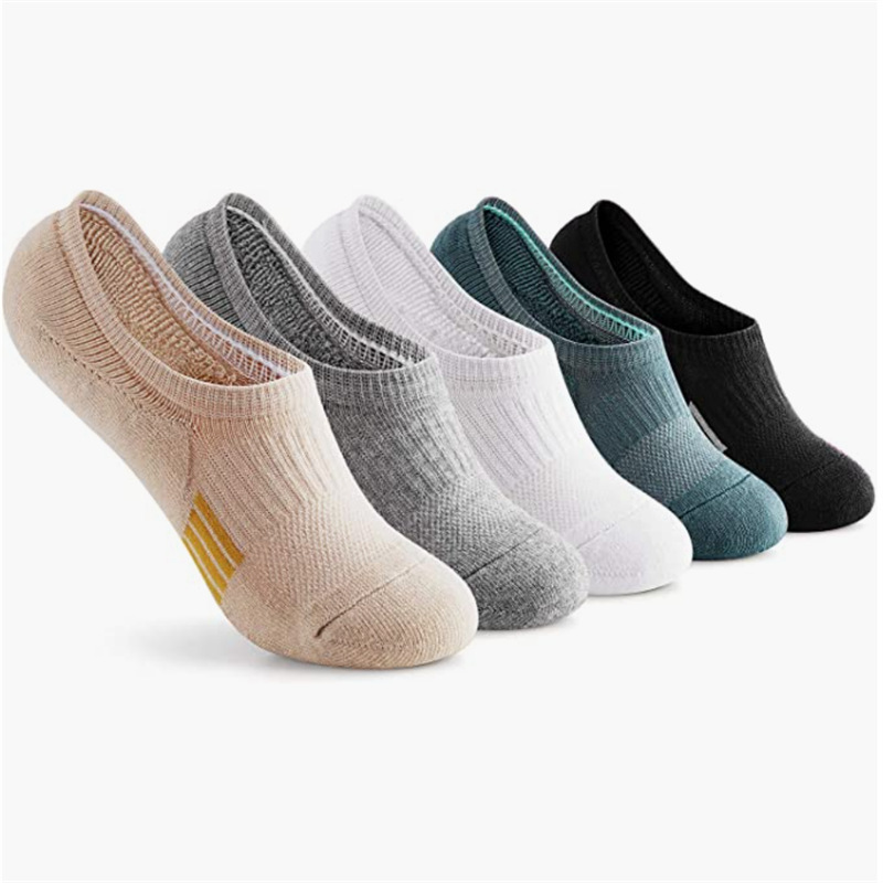 Transfronterizo en stock calcetines invisibles de fondo de felpa calcetines de barco de mujer algodón otoño e invierno calcetines transpirables absorbentes de sudor calcetines de boca baja de color sólido para hombres