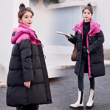 新款韩版时尚中长款羽绒服女款2023年冬季宽松显瘦白鹅绒加厚外套