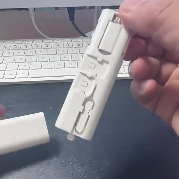60W hızlı şarj veri kablosu saklama kutusu 60W hızlı şarj çok fonksiyonlu hepsi bir arada veri kablosu şarj adaptörü seyahat boyu