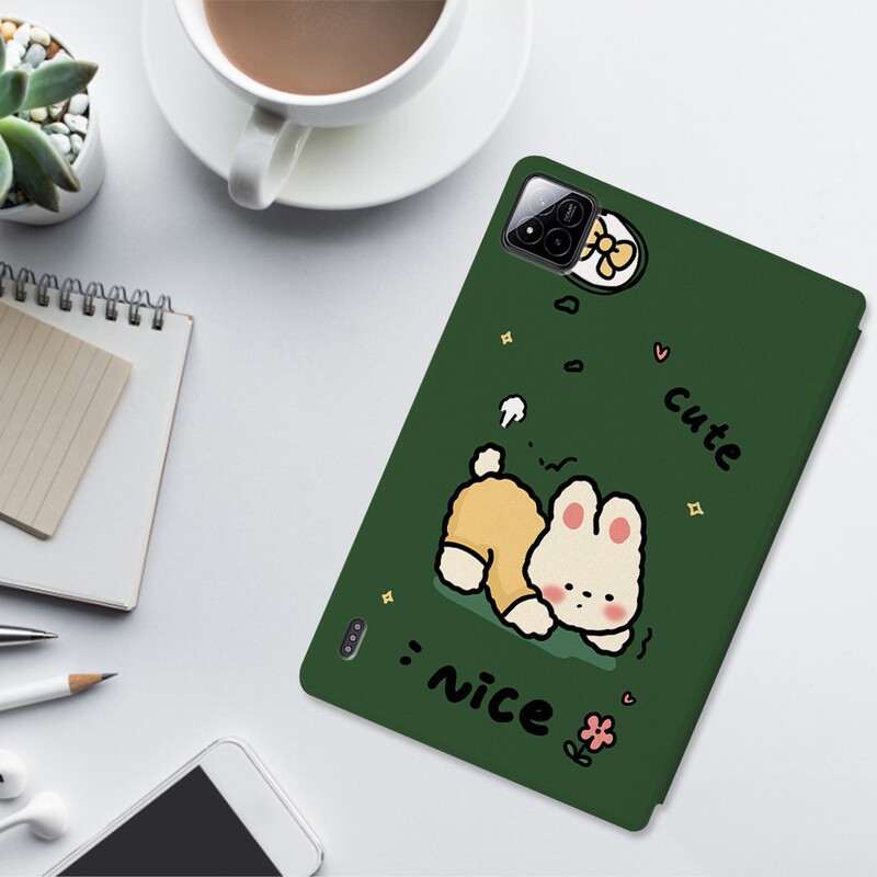 Cute Cartoon Bread Rabbit Suitable for Xiaoxin Padpro 11.5inch Protective Case Full Cover Creative M10 Plus Painted Cute Cartoon Bread Rabbit Suitable for Xiaoxin Padpro 11.5inch Protective Case Full Cover Creative M10 Plus Painted