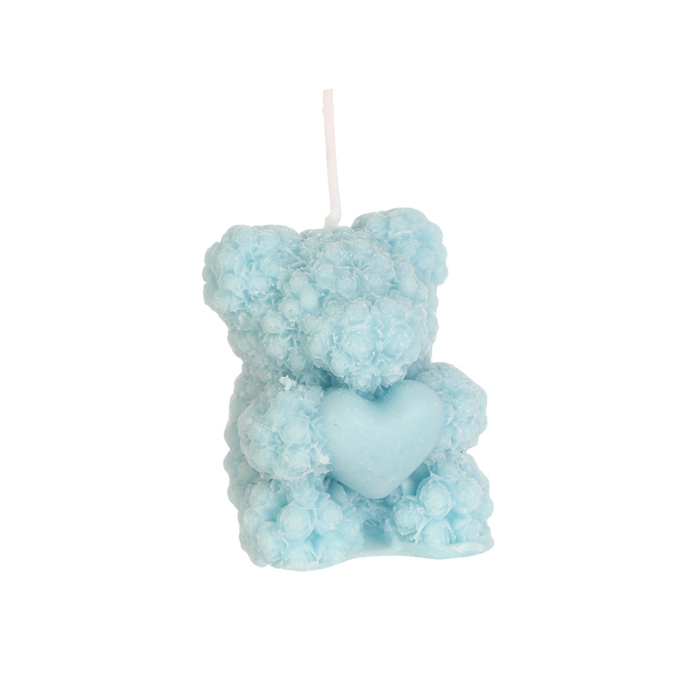 Rose bear perfume vela al por mayor creativa casera de la atmósfera del día de San Valentín perfume regalo de mano modelado vela transfronteriza