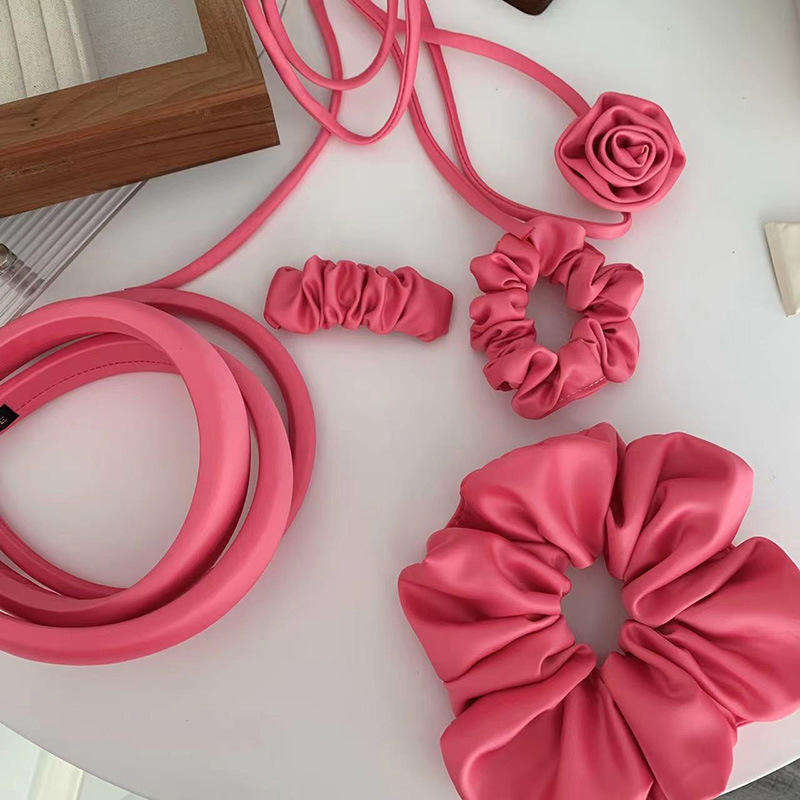 Can't escape the rose red ~ hair band hair band intestinal band hair band hair clip back head coil hair Korean hair accessories headdress