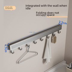 悅本家新款多功能曬衣網 免打孔晾曬網 壁掛式家用晾曬架廠家批發