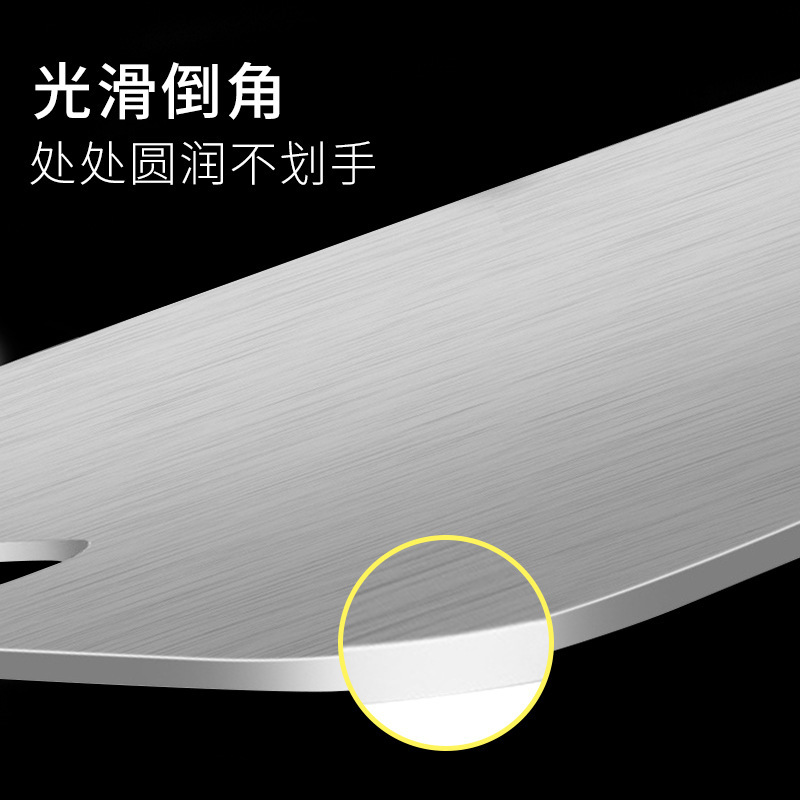 Tablero de cortar de acero inoxidable Tablero de cortar cuadrado chino Tablero de cortar de doble cara multifuncional de cocina Tablero de cortar doméstico grueso al por mayor