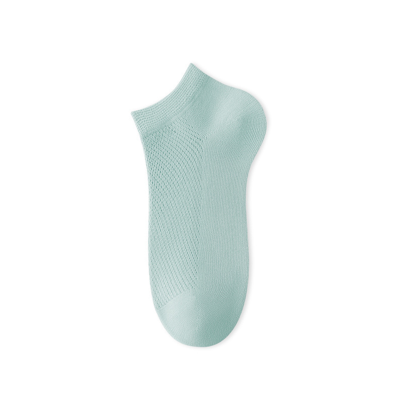 Calcetines de mujer, calcetines de algodón, calcetines de malla delgada de verano, calcetines antiolor, calcetines de absorción de sudor, calcetines de algodón