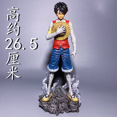 ワンピース現物包帯路飛帯地台26cmワンピースシリーズgkフィギュア置物