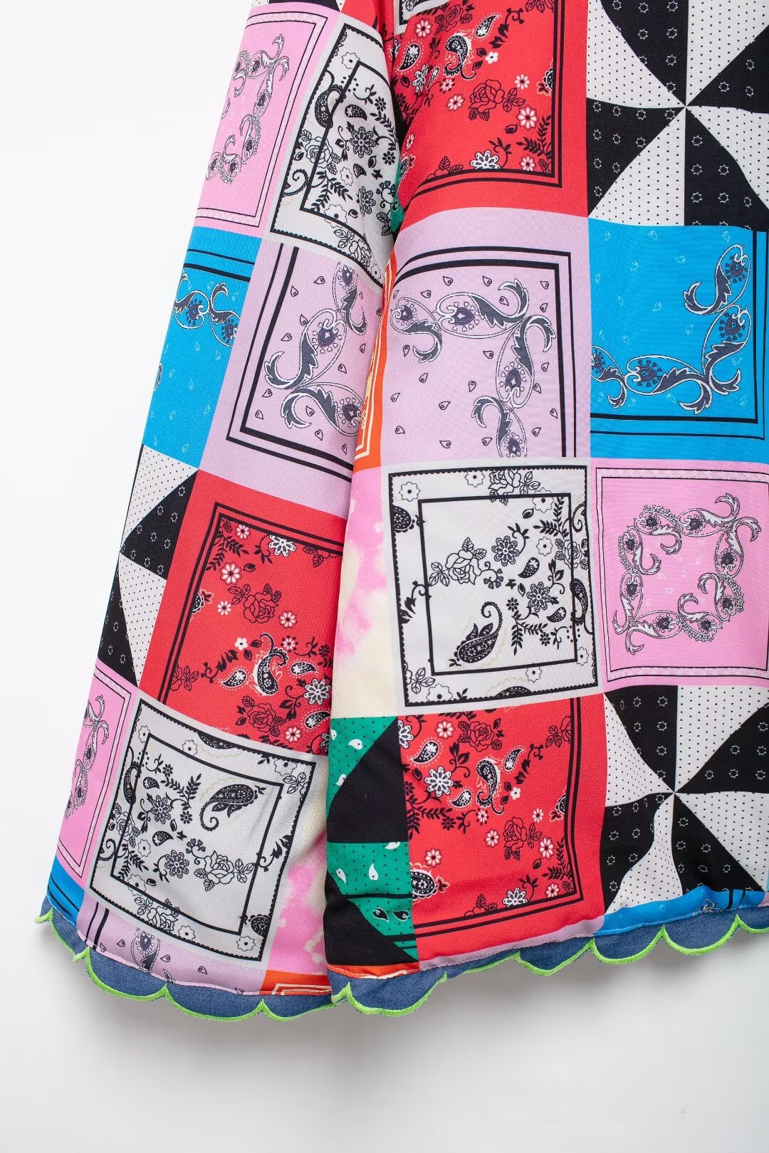 Women's clothing 2024 autumn/winter new street fashion top printed cotton jacket_voghion.com